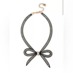 Betsey Johnson Mesh Bow necklace